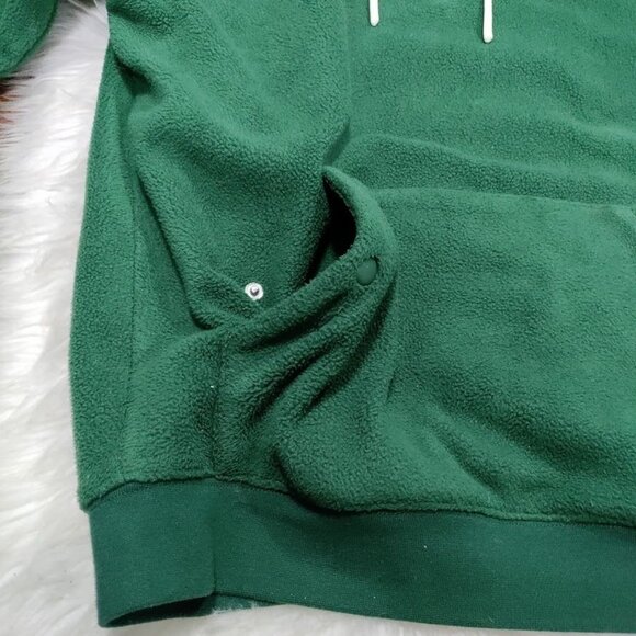 Vintage Only NY Mens M Long Sleeve Kangaroo Pocket Fleece Pullover Hoodie Green - Picture 7 of 10